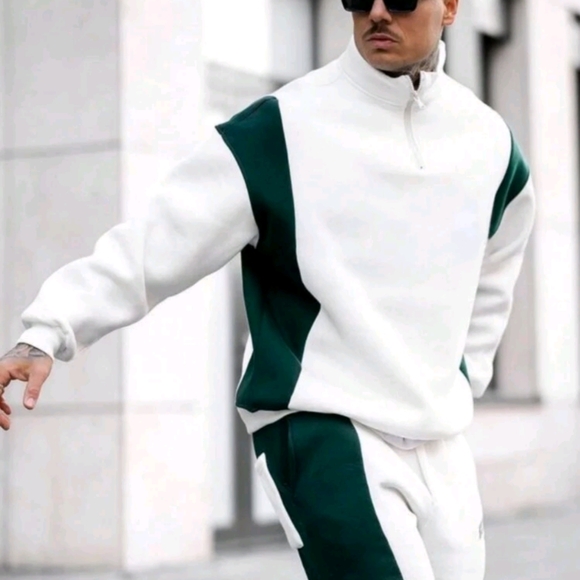 Other - Men's Fashionable Autumn Winter American Street Style Stand Collar Sweatshirt